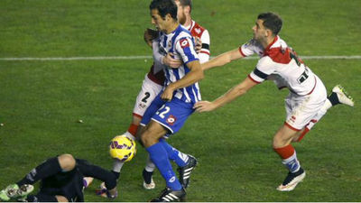 1-3. El Rayo cae con el 'Depor' y se mantiene en descenso