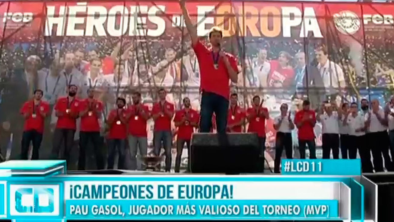 Habla Pau Gasol, el MVP del Eurobasket: "Muchas gracias, os queremos"