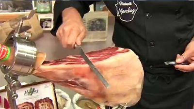 Un cortador de jamón de Guinness