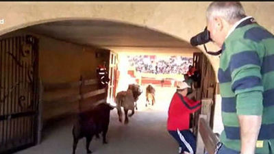 Un hombre de 33 años, grave por cornada en el cuello en el encierro de Moralzarzal