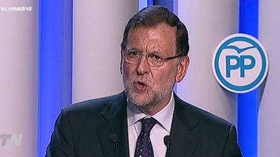Rajoy pide el voto al PP para "salir del túnel" y "ver la luz" en Cataluña