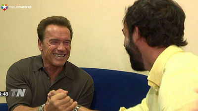 Schwarzenegger "celebra los valores" del culturismo en Madrid
