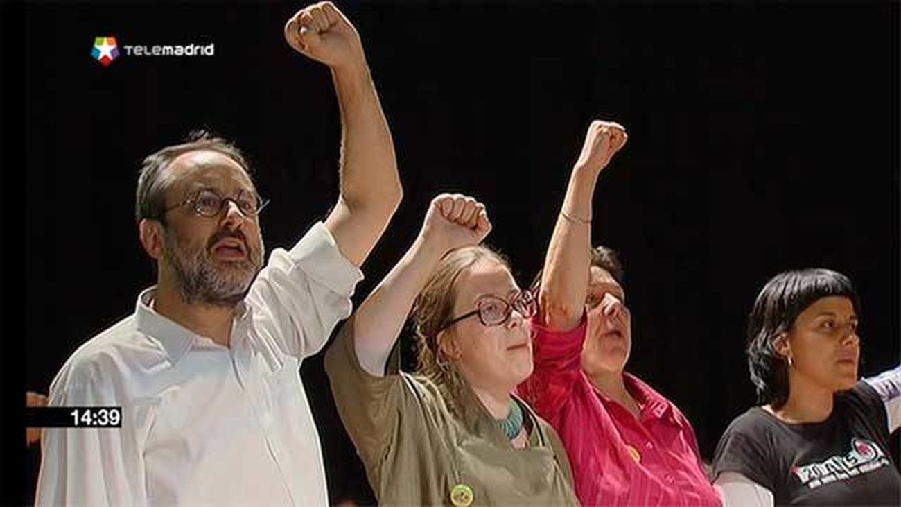 Antonio Baños y los candidatos de la CUP