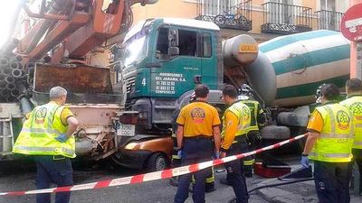 Muere un conductor aplastado por una hormigonera en Chueca