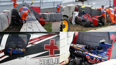 Carlos Sainz escapa ileso de un espeluznante accidente en Sochi