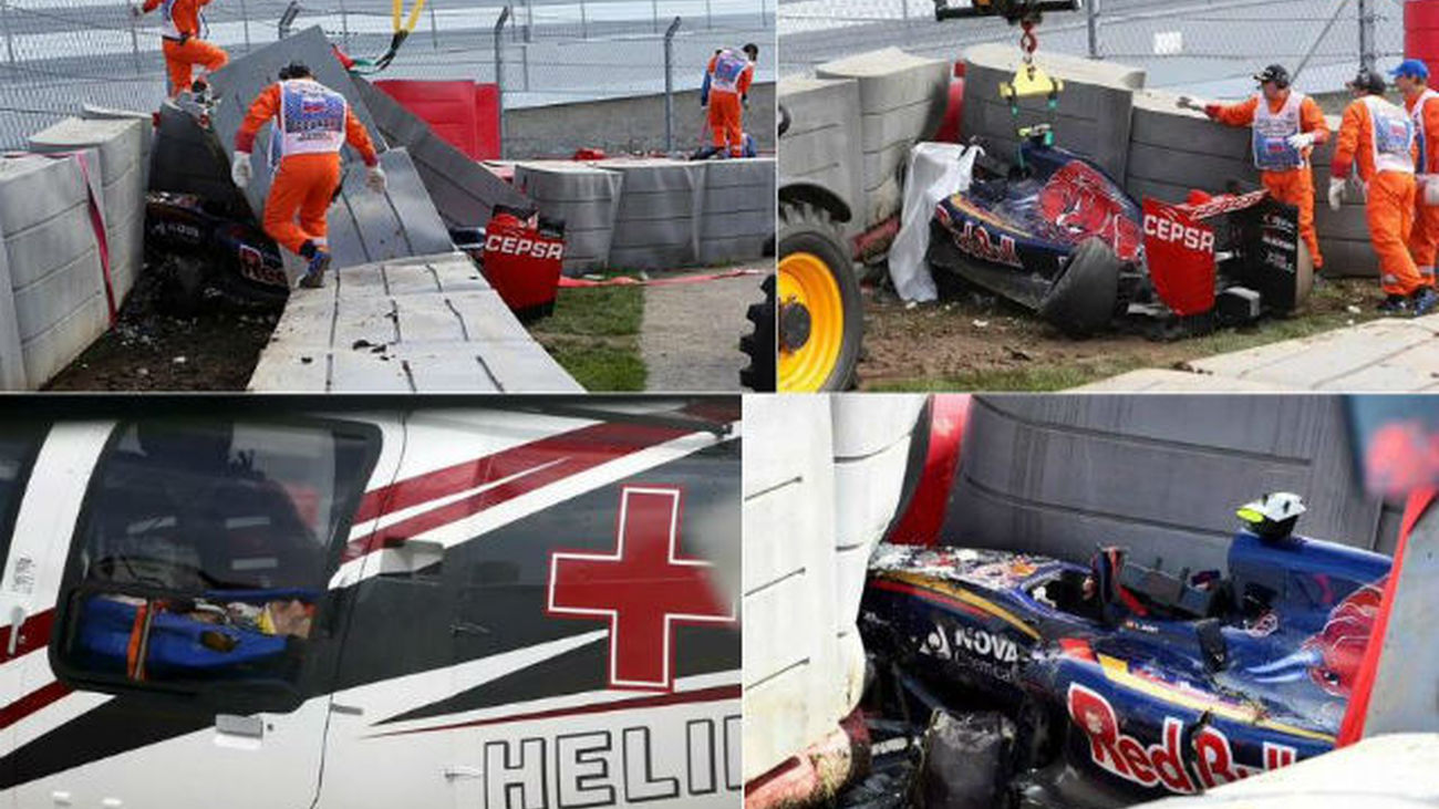 Carlos Sainz escapa ileso de un espeluznante accidente en Sochi