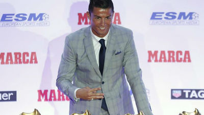 Cristiano recibe su cuarta Bota de Oro