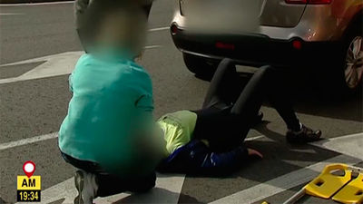 Choca un ciclista con un coche en Plaza de Castilla
