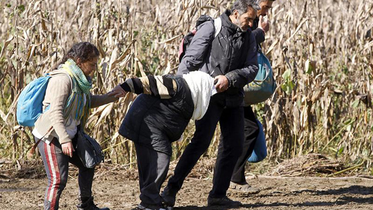Ola de refugiados en la frontera entre Croacia y Eslovenia
