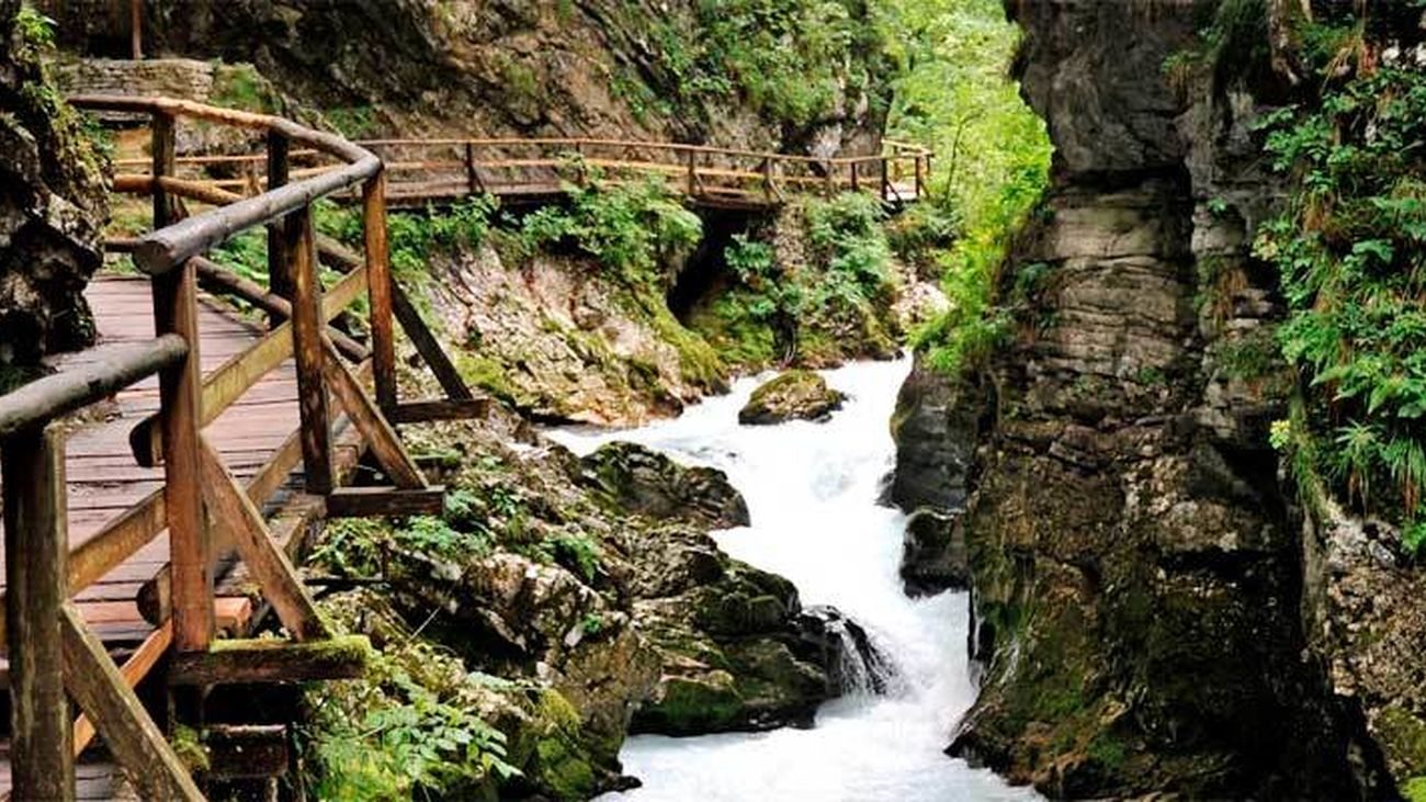La Garganta de Vintgar, un impresionante cañón para recorrer a pie