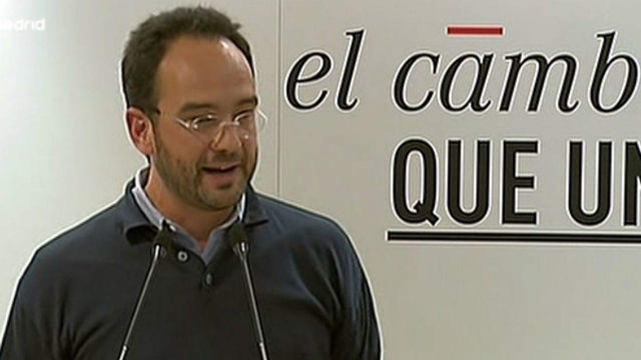 El portavoz del PSOE en el Congreso, Antonio Hernando