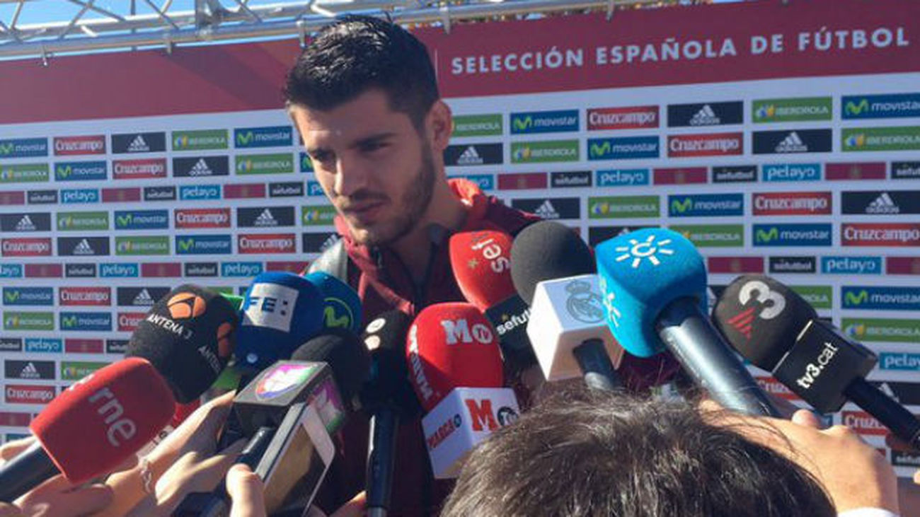 Morata: "No me siento un fijo, me siento uno más"