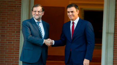 Rajoy y Sánchez acuerdan responder "unidos" al desafío  secesionista