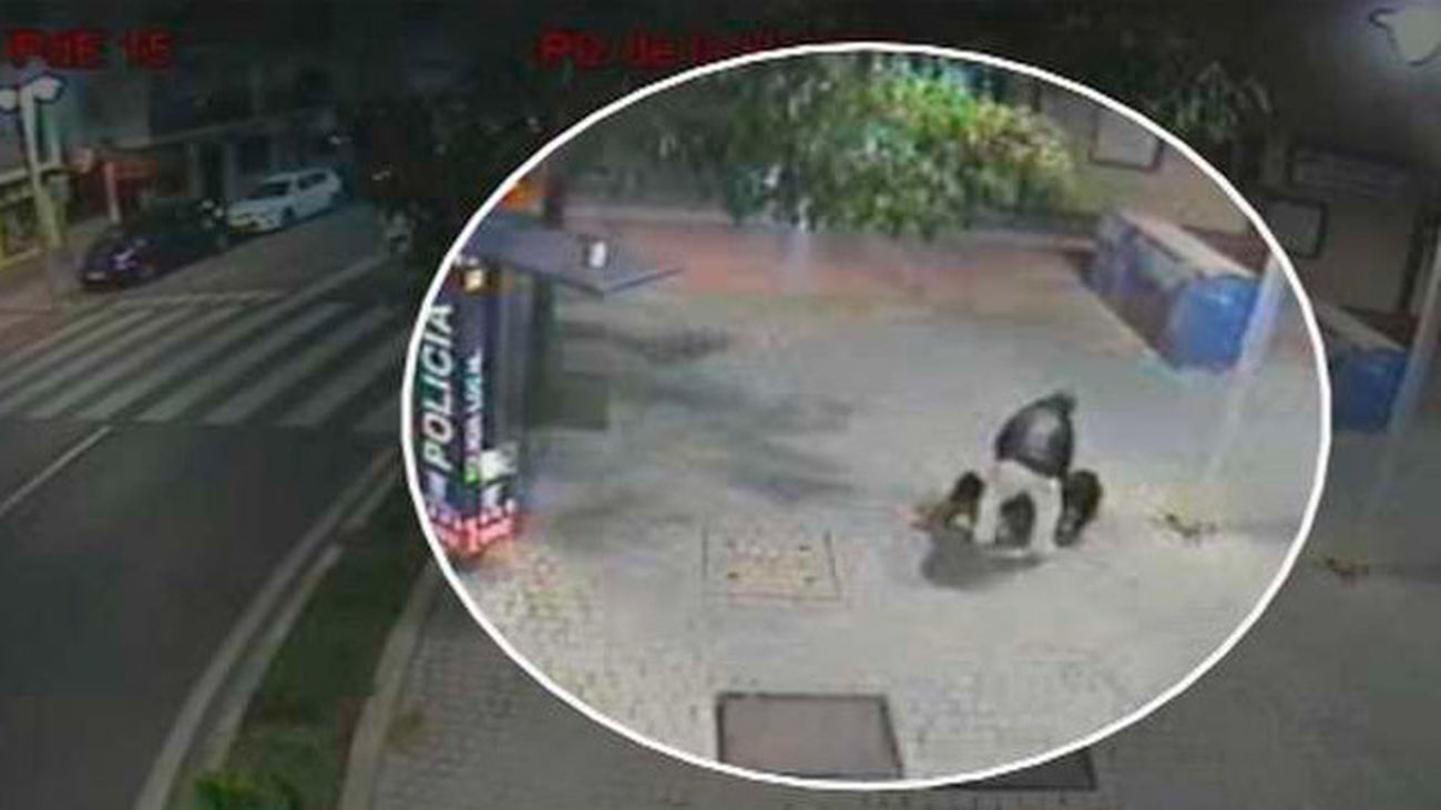 Una cámara conectada a la policía de Torrejón graba el intento de agresión a una mujer