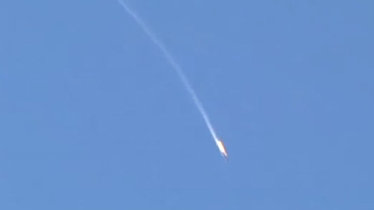 Turquía derriba un cazabombardero ruso que habría violado su espacio aéreo