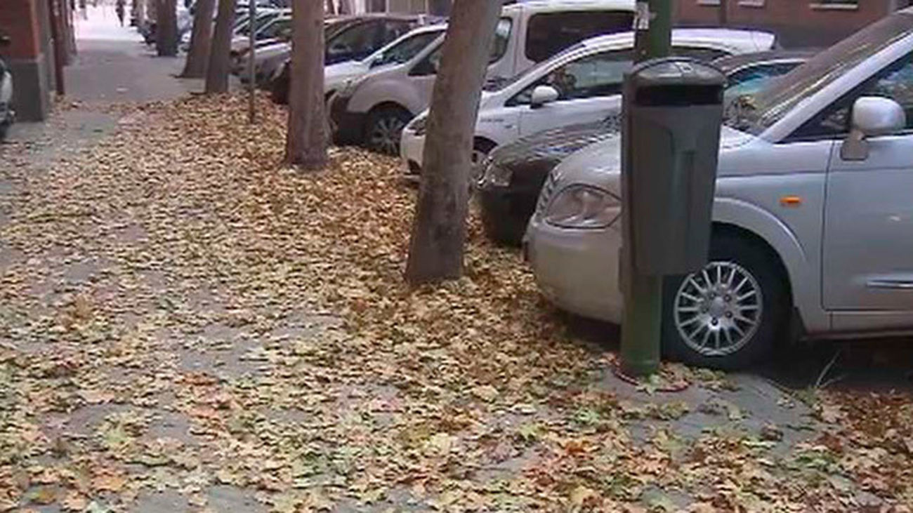 Madrid se llena de hojas: Cuidado con los resbalones y caídas
