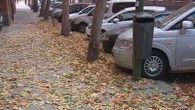 Madrid se llena de hojas: Cuidado con los resbalones y caídas