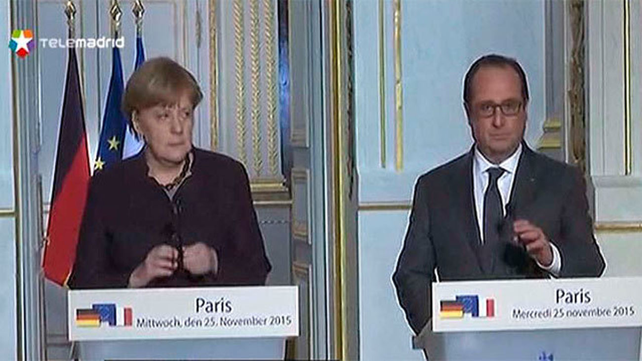 Hollande insta a Alemania a "ir más lejos" en la lucha contra el Daesh