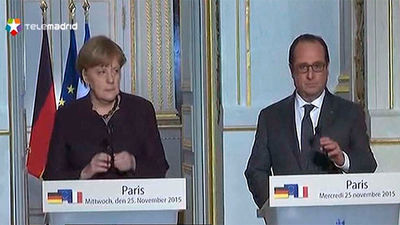 Hollande insta a Alemania a "ir más lejos" en la lucha contra el Daesh
