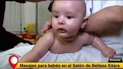 Masajes relajantes para bebés