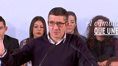 Patxi López espera que de las urnas salga "un adiós Mariano, hola Pedro"