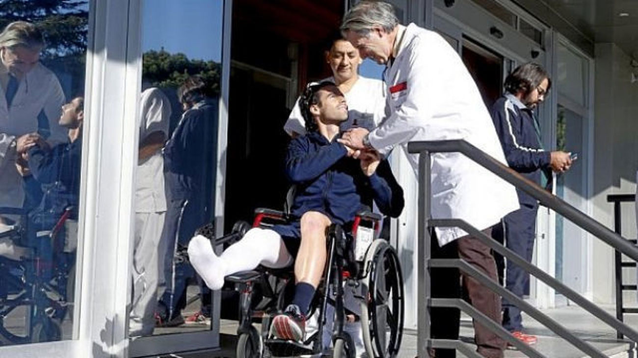 Tiago recibe el alta hospitalaria