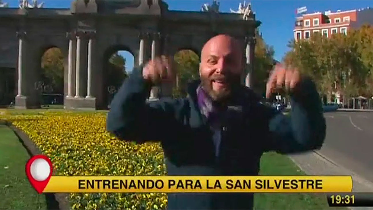 Aquí en Madrid, preparados para la San Silvestre Vallecana