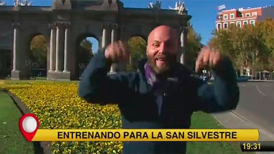 Aquí en Madrid, preparados para la San Silvestre Vallecana