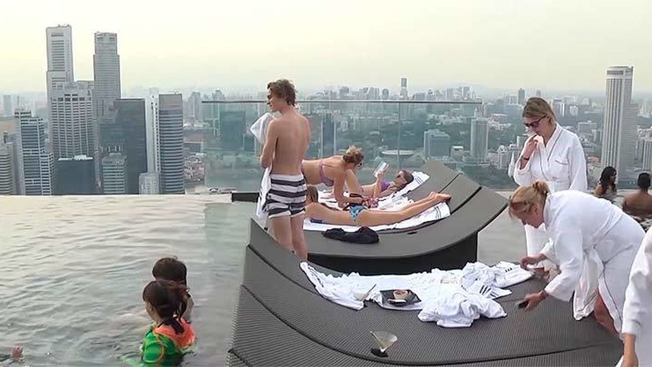 El Marina Bay Sands, un hotel con vistas al infinito