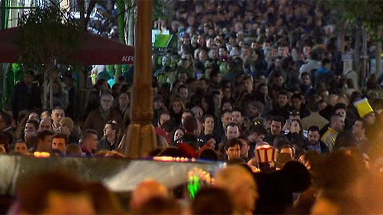 Madrid llena de gente