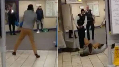 Captan en vídeo el ataque en el metro de Londres