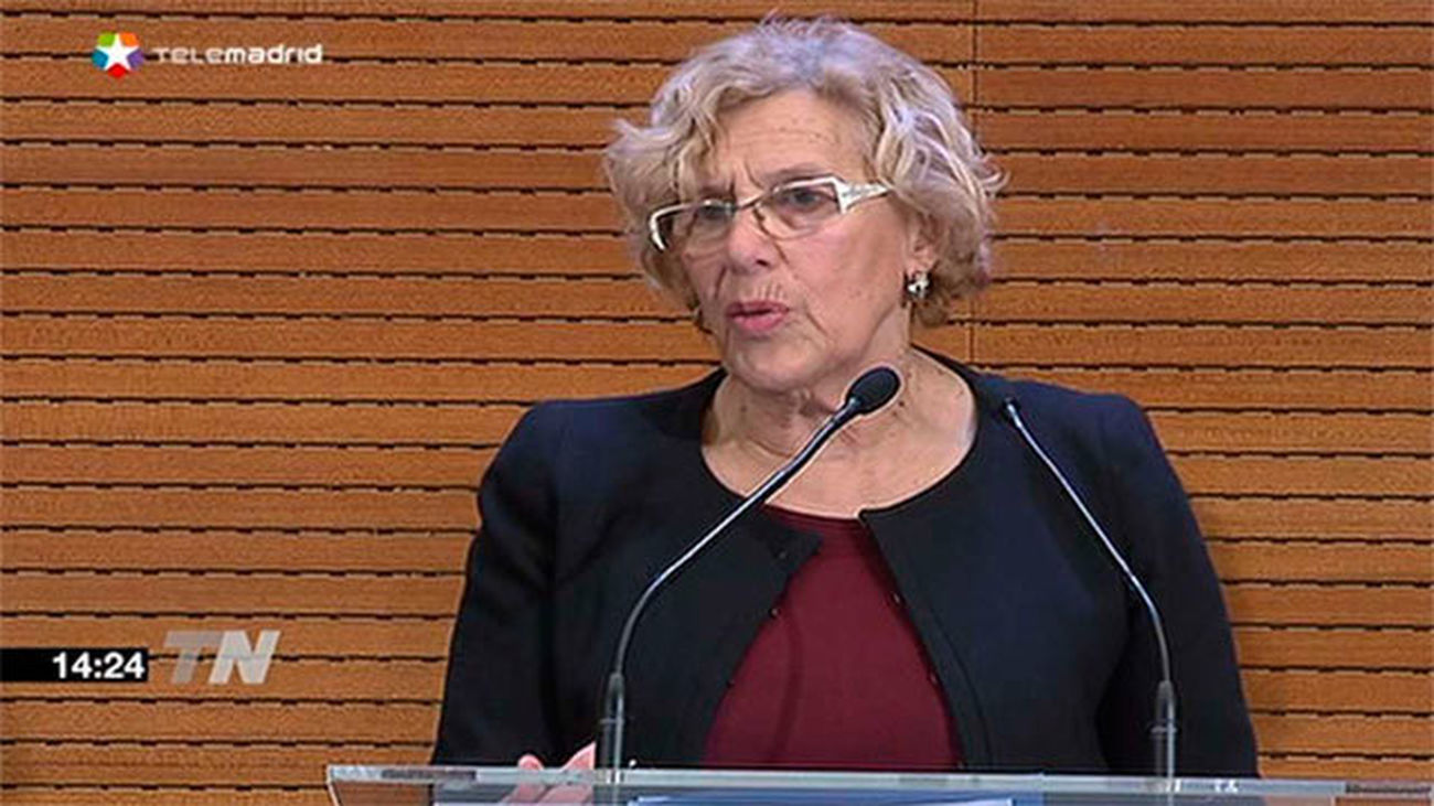 La alcaldesa de Madrid. Manuela Carmena