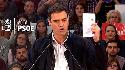 Pedro Sánchez pide el voto  para cambiar España y "echar al amigo de Bárcenas"