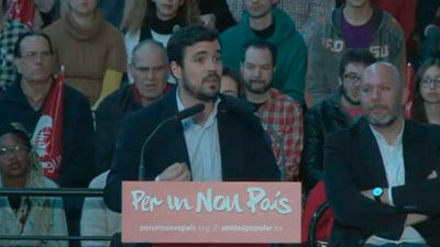 Garzón avisa del engaño voto útil piden PP y PSOE, que consolida la oligarquía