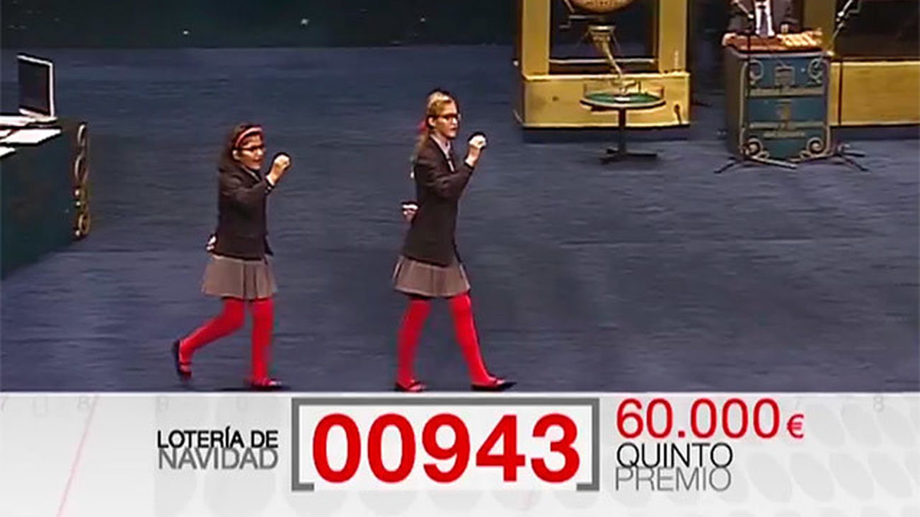00943, quinto premio cantado a las 10.25
