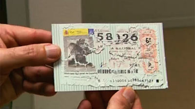 Cómo se recupera un billete de lotería destrozado