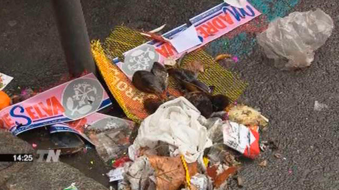 Madrid, sucio por Navidad