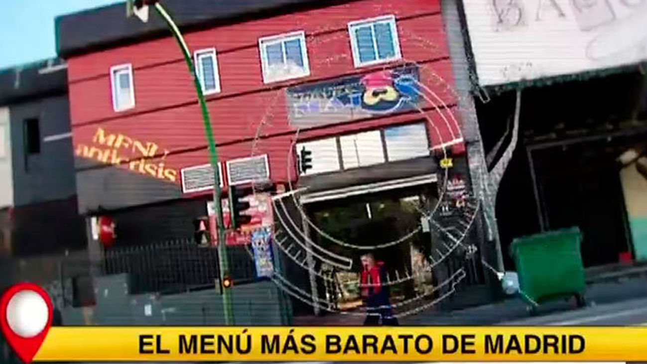 El menú más barato de Madrid