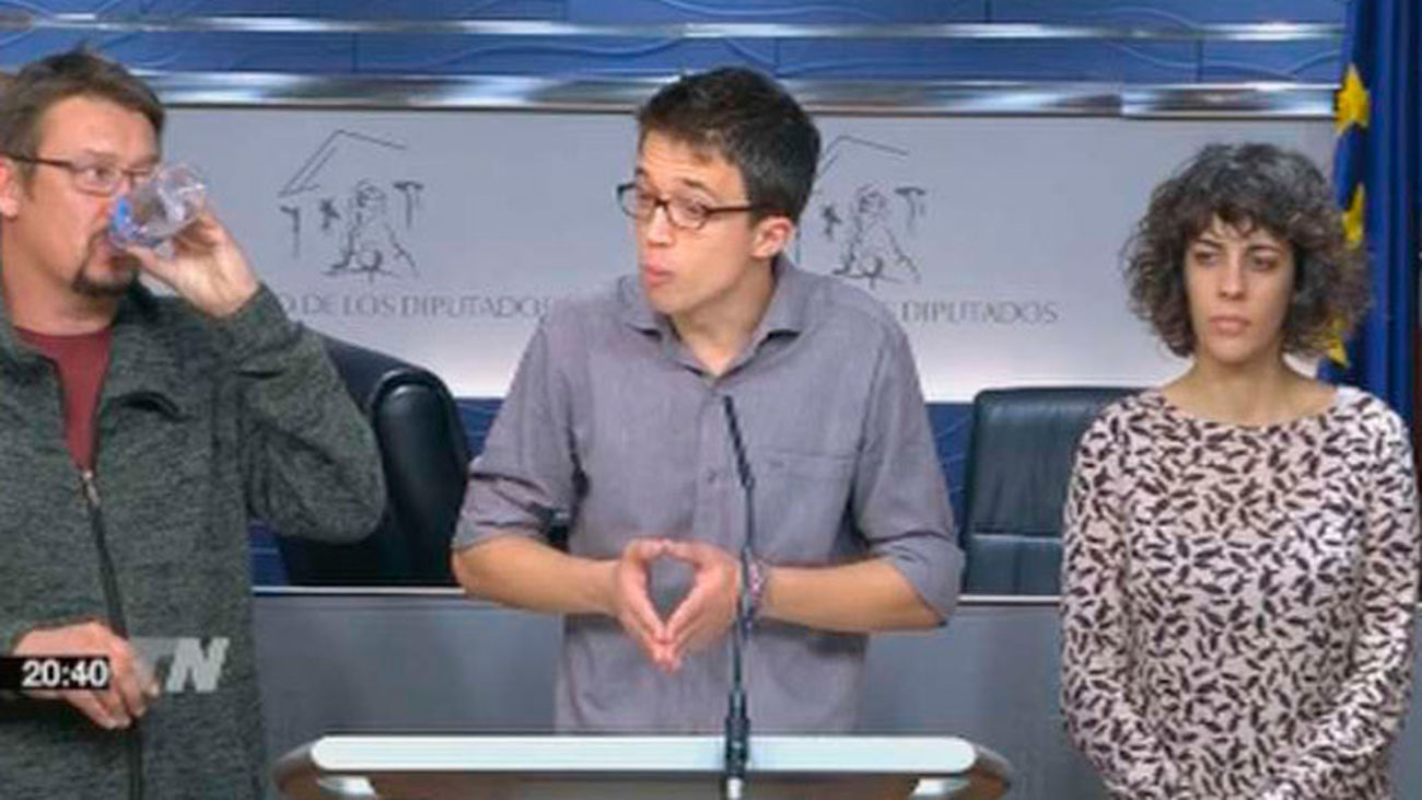 Podemos registra en el Congreso un grupo con En Comú Podem y Marea