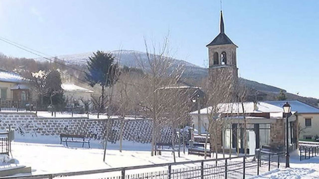 Nieve en la sierra de Madrid