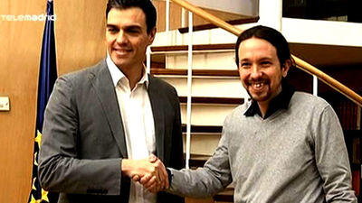 Pedro Sánchez y Pablo Iglesias se citan  para una reunión el miércoles día 30