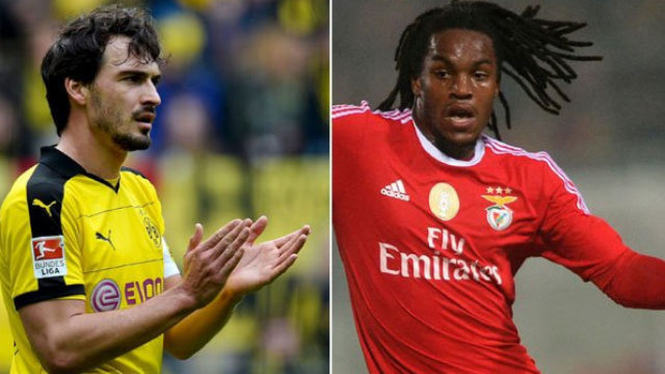 Renato Sanches y Mat Hummel