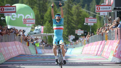 Giro: Nibali gana en Risoul y Chaves, nueva 'maglia rosa'