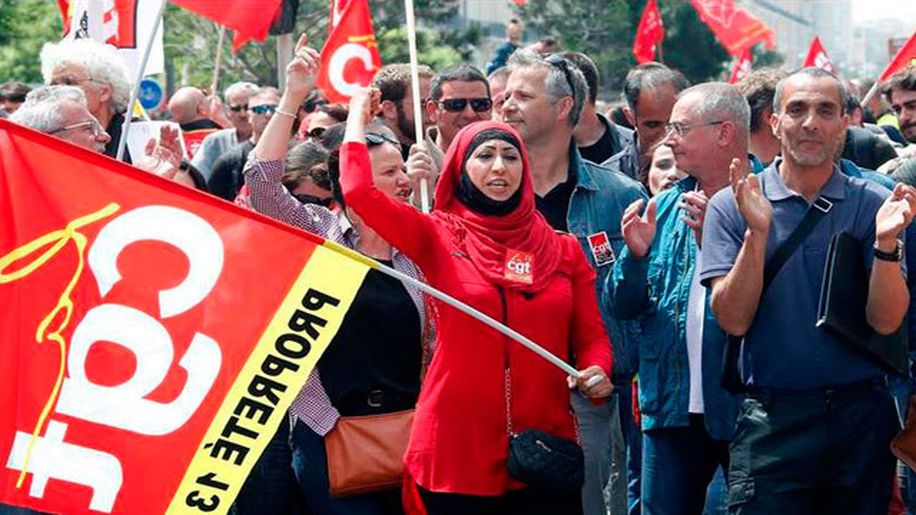 Manifestación en Francia contra la reforma laboral