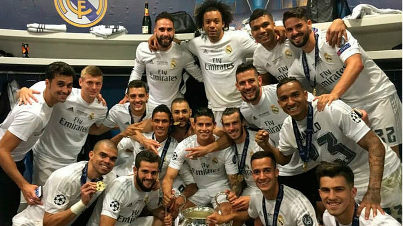 La celebración del equipo