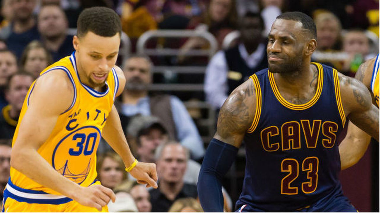 Curry y Lebron James