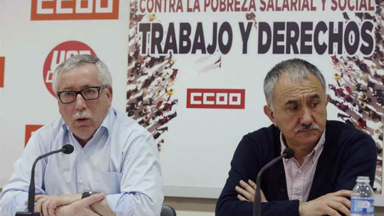 UGT y CCOO: Las marchas de este mes son el inicio de más protestas