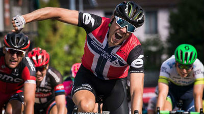 Dauphiné: Boasson Hagen gana al sprint y Contador se cae
