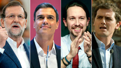 Rajoy, Sánchez, Iglesias y Rivera eligen Madrid para lanzarse a la campaña