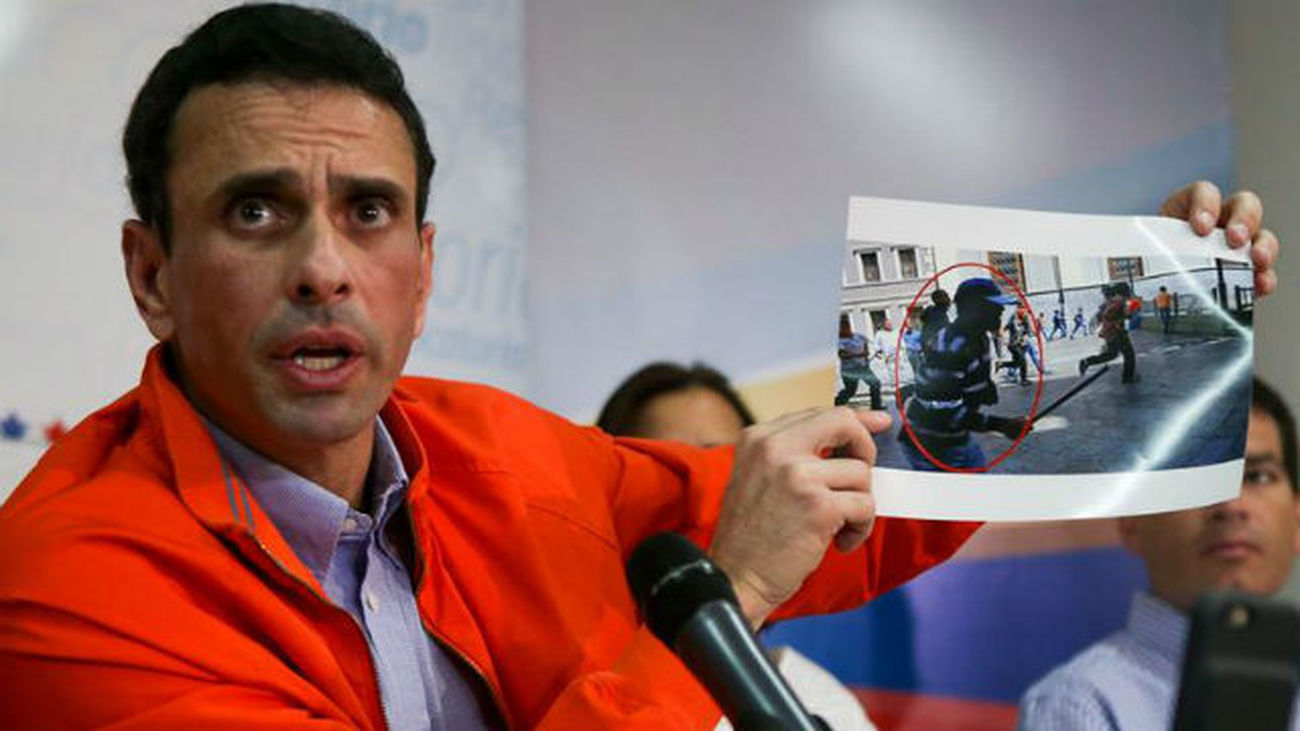El excandidato a la Presidencia de Venezuela Henrique Capriles
